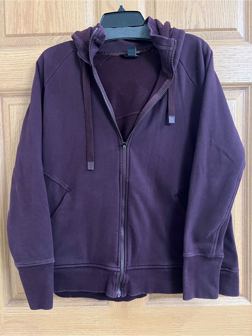 Athleta Triumph Hooded Sweatshirt Hoodie Spiced Cabernet Sz 1X